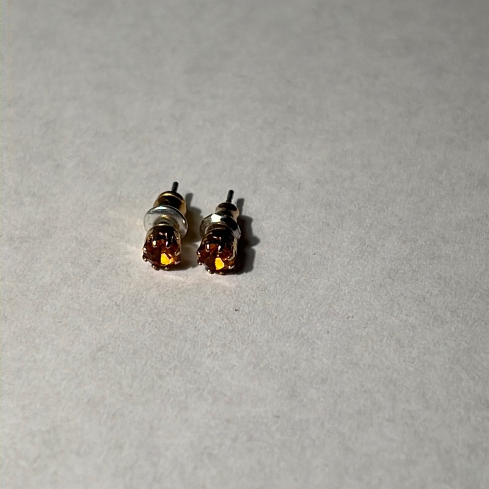 Amber Stud Earrings